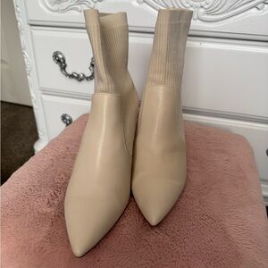 Aldo Cream Ankle Booties